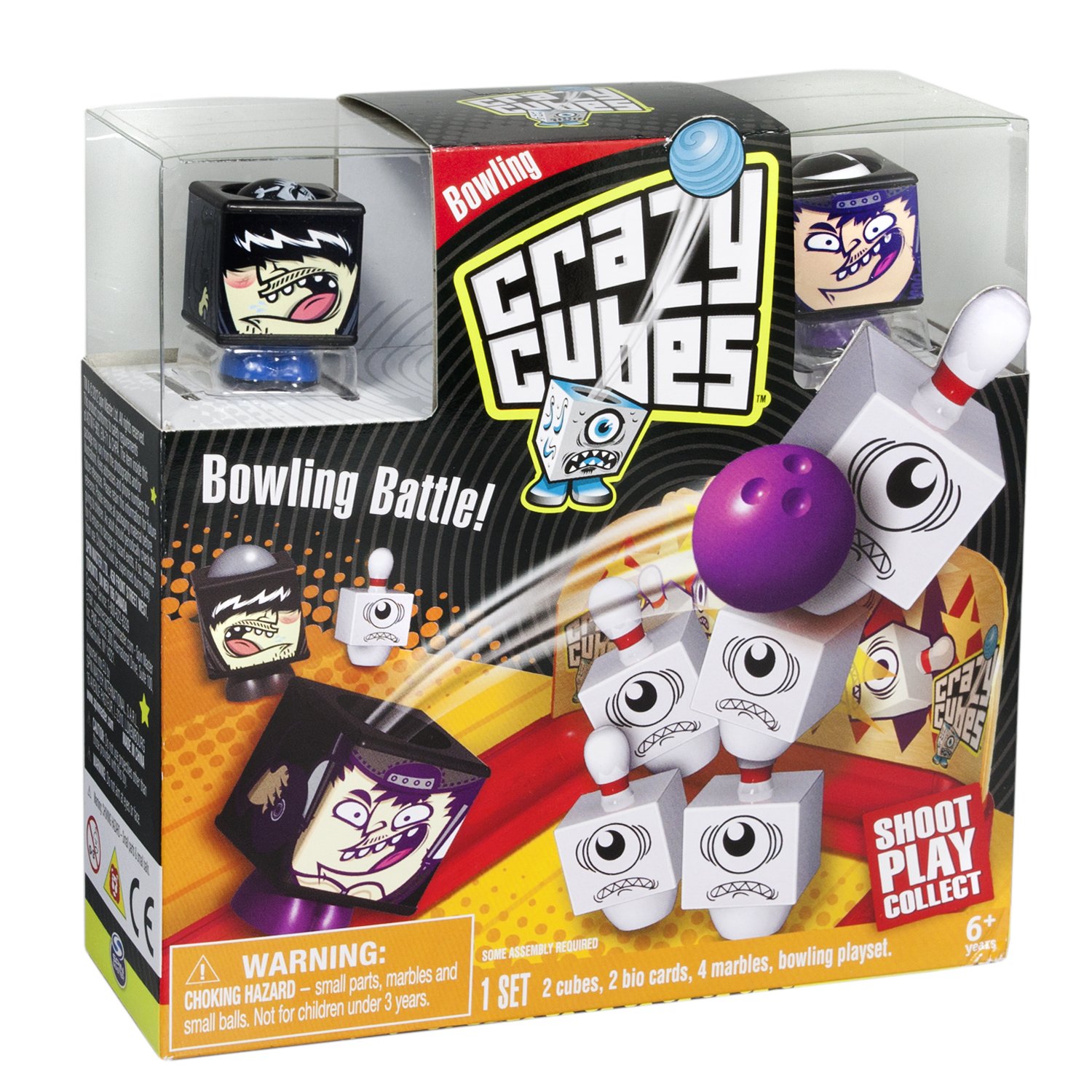 Amazon.com: Crazy Cubes Dual Duos Bowling Playset (Styles Vary